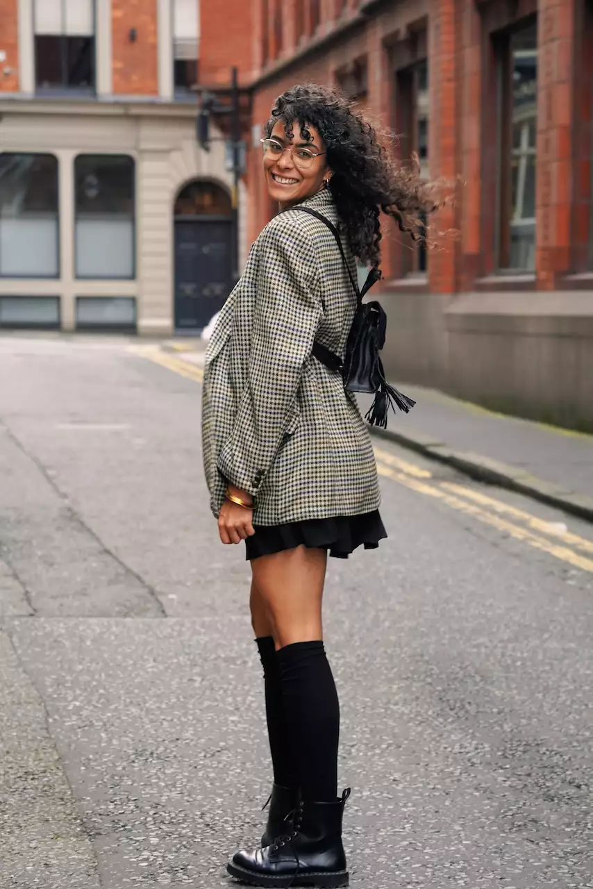 A trader smiling in the street