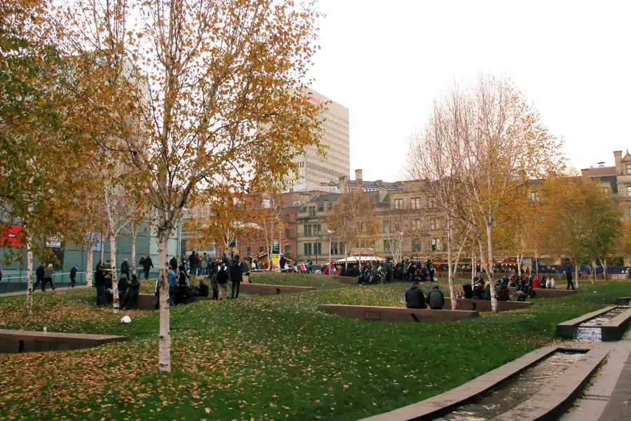Cathedral Gardens in Manchester city centre