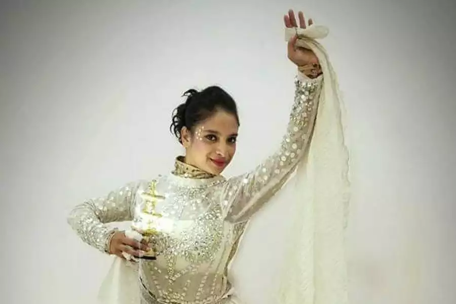 Photo of a person Bollywood dancing
