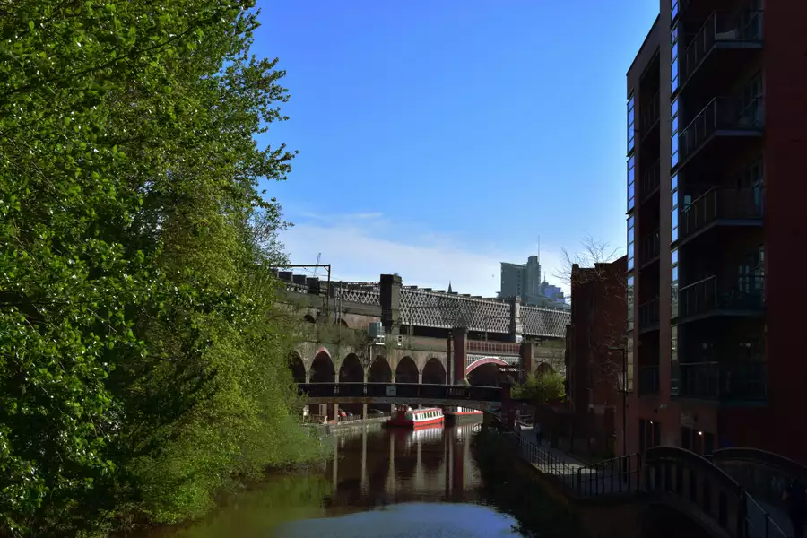 A Manchester canal and greenery