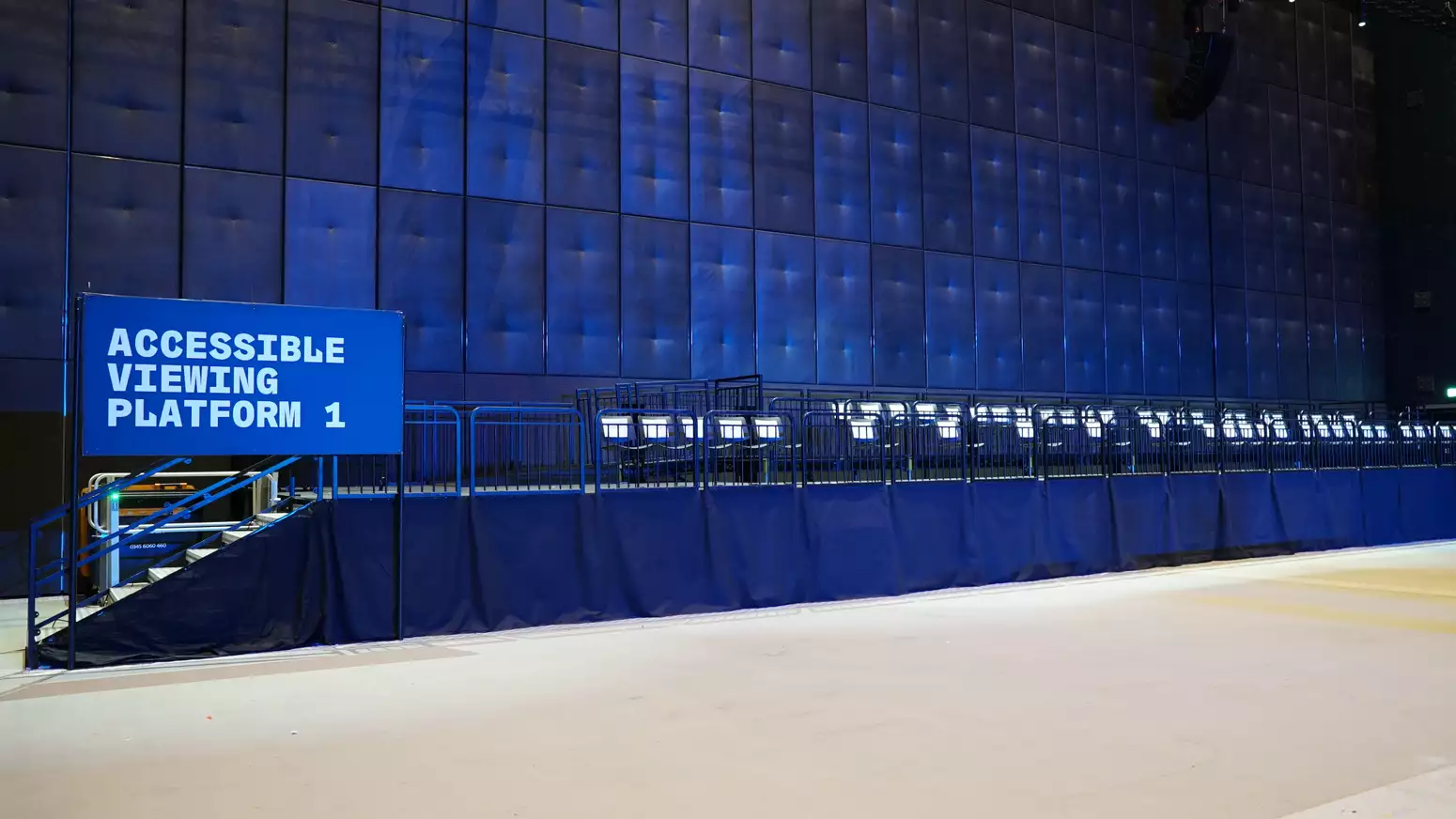 The accessible viewing platform in the Warehouse