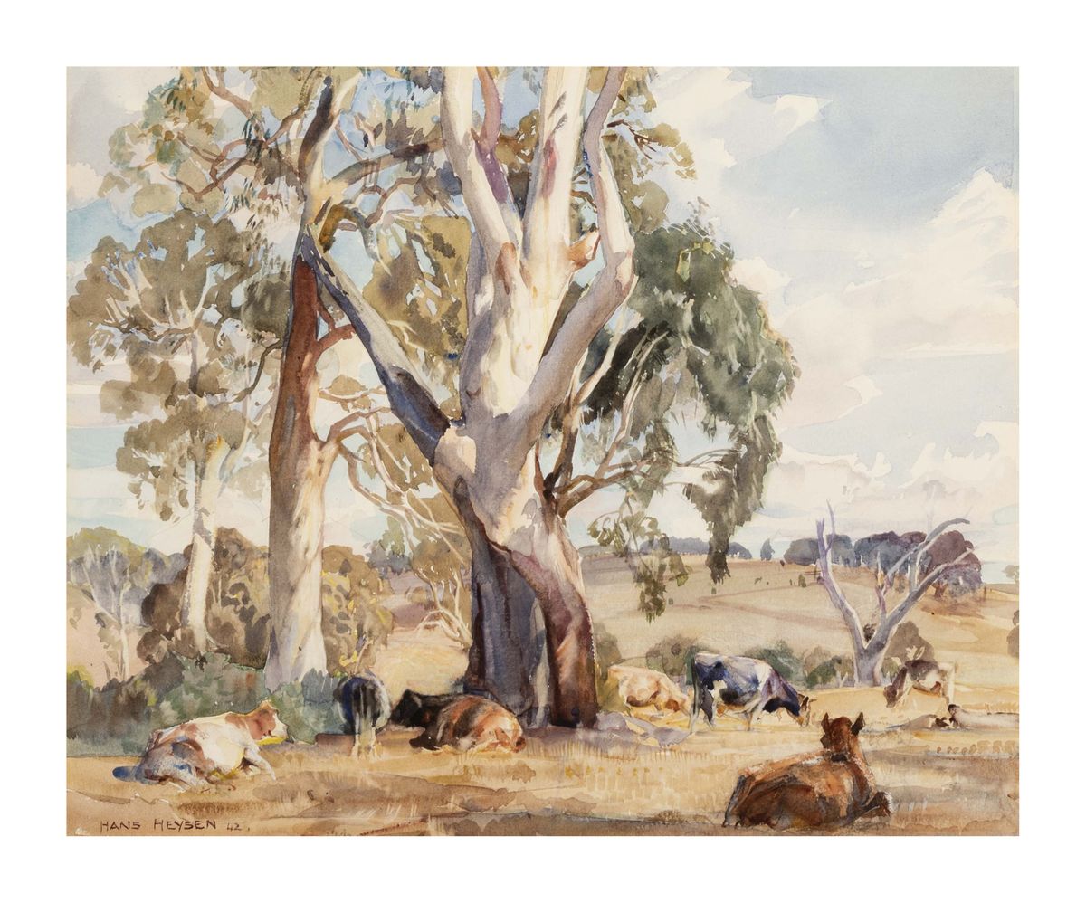 Image of Landscape with cattle