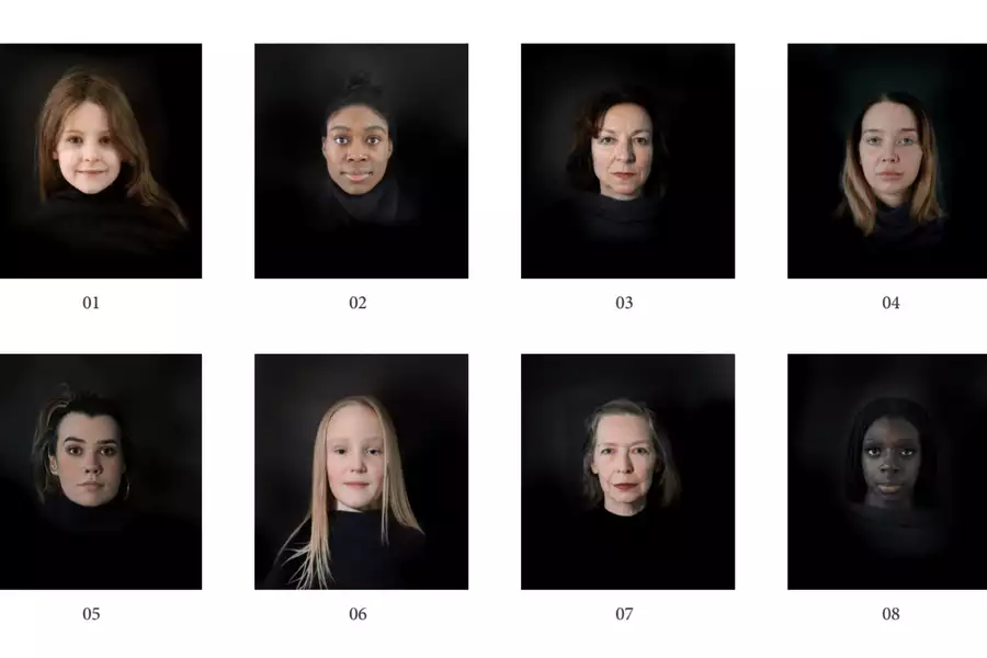Headshots of eight different women and girls of different ages and backgrounds
