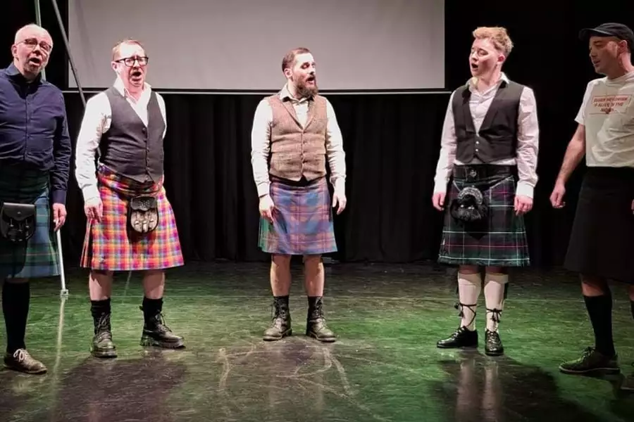 Photo of Sherpa K members on stage