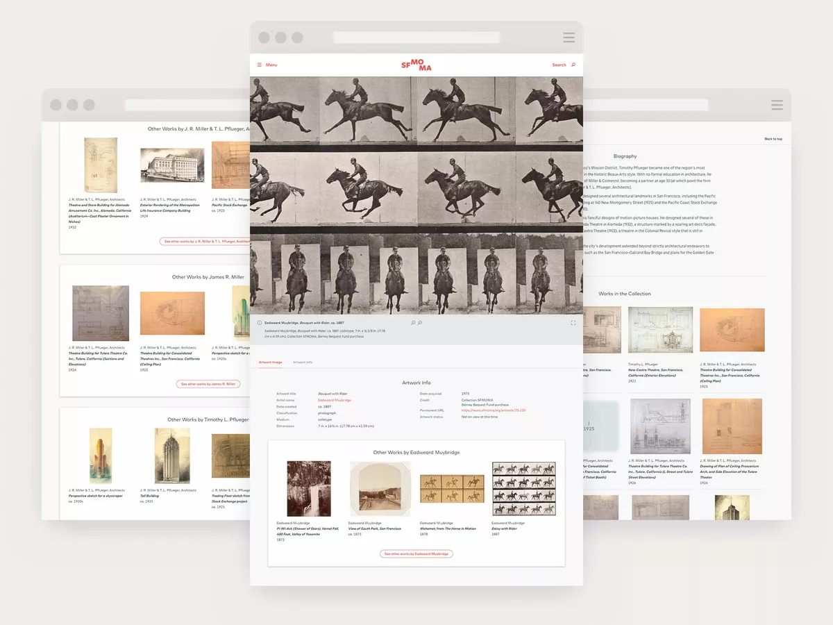 A montage of images illustrating media assets
