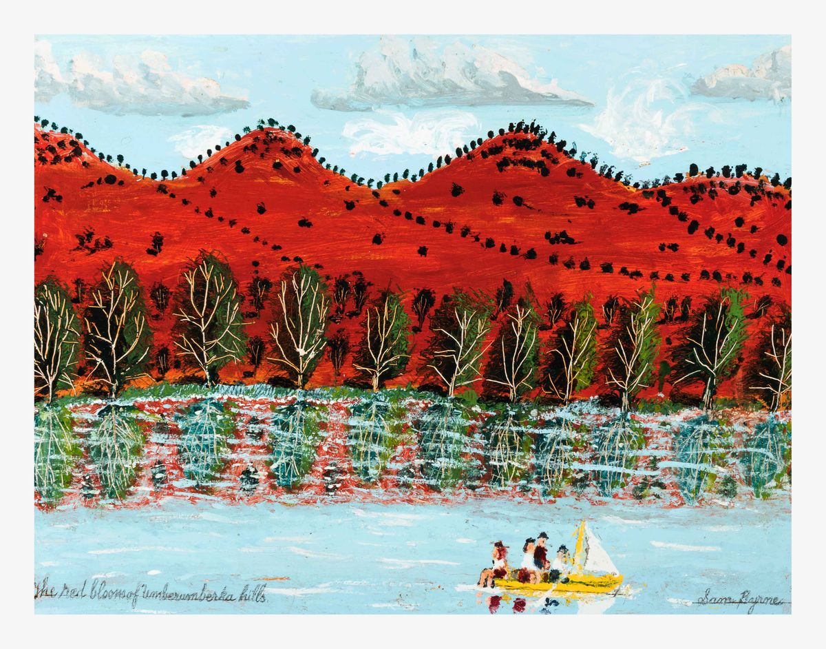 Image of The red blooms of Umberumberka hills