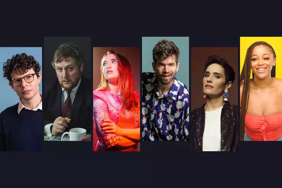 Comedians Simon Amstell, Tim Key, Fern Brady, Ivo Graham and Jen Brister