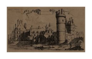 Image of Riverbank in French medieval town