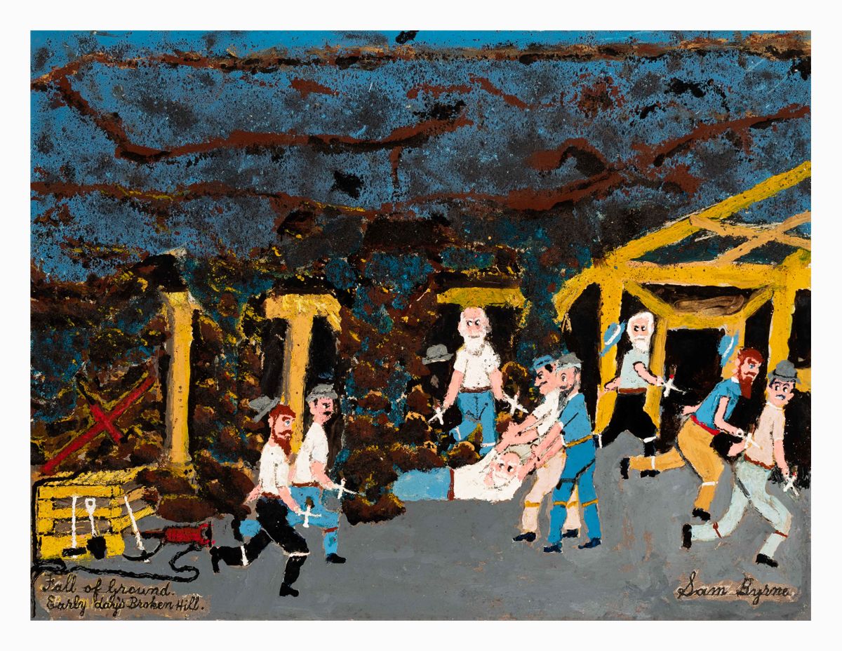 Image of Fall of ground, early days, Broken Hill