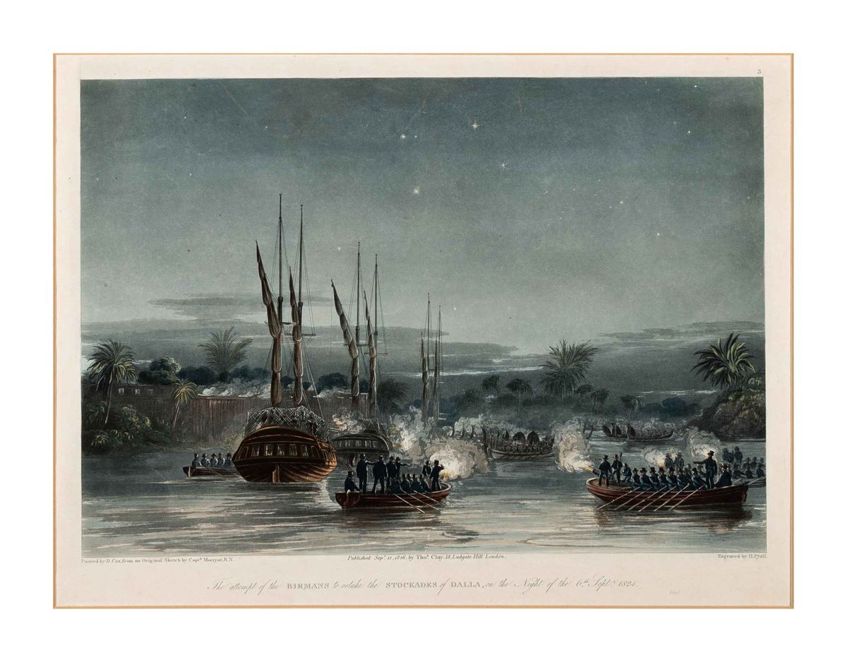 Image of The attempt of the Birmans to retake the Stockades of Dalla