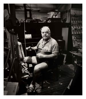 Image of Portrait of Pro Hart in his studio