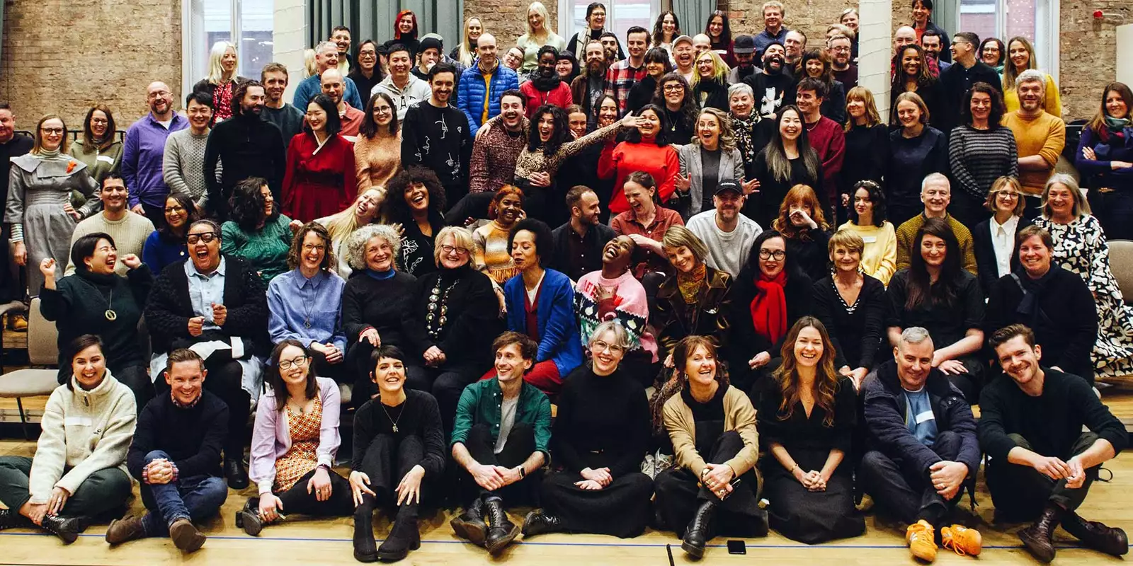 Full team photo of the Factory International team facing the camera