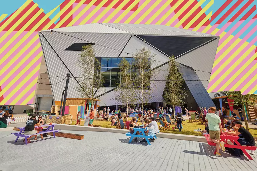 Photo of Aviva Studios in the sun