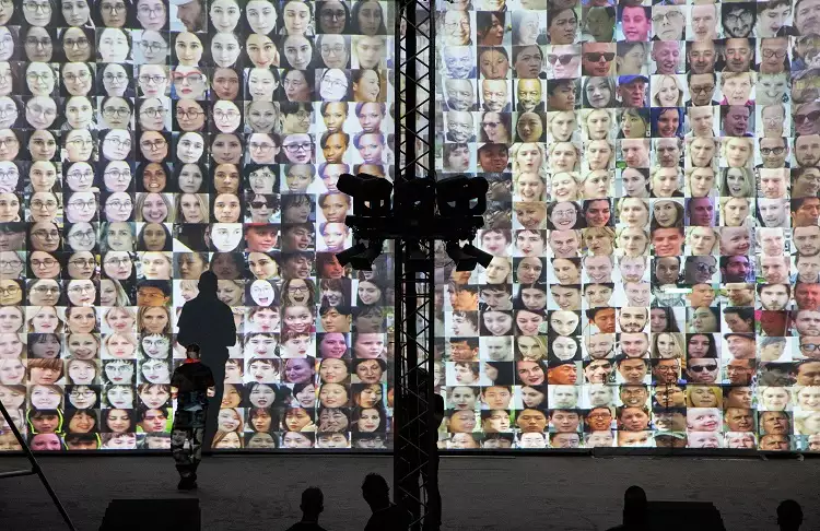 Projections of faces