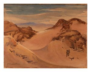 Image of Evening colours on the hill