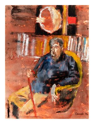 Image of Study for a portrait of Elwyn Lynn