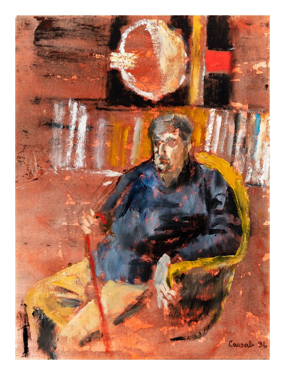 Image of Study for a portrait of Elwyn Lynn