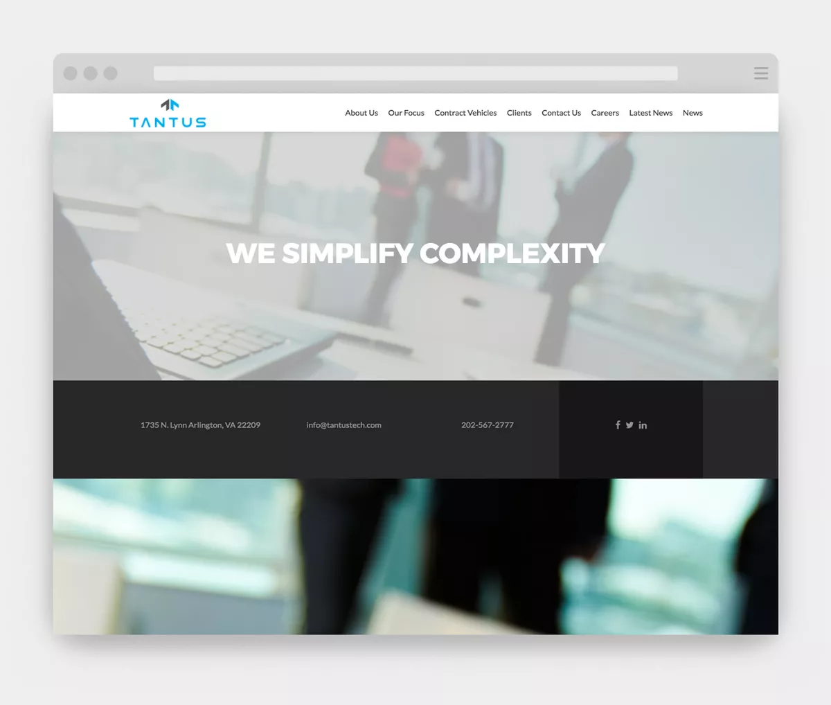 A screenshot of the Tantus website