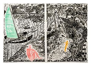 Image of Keep off net (Diptych)
