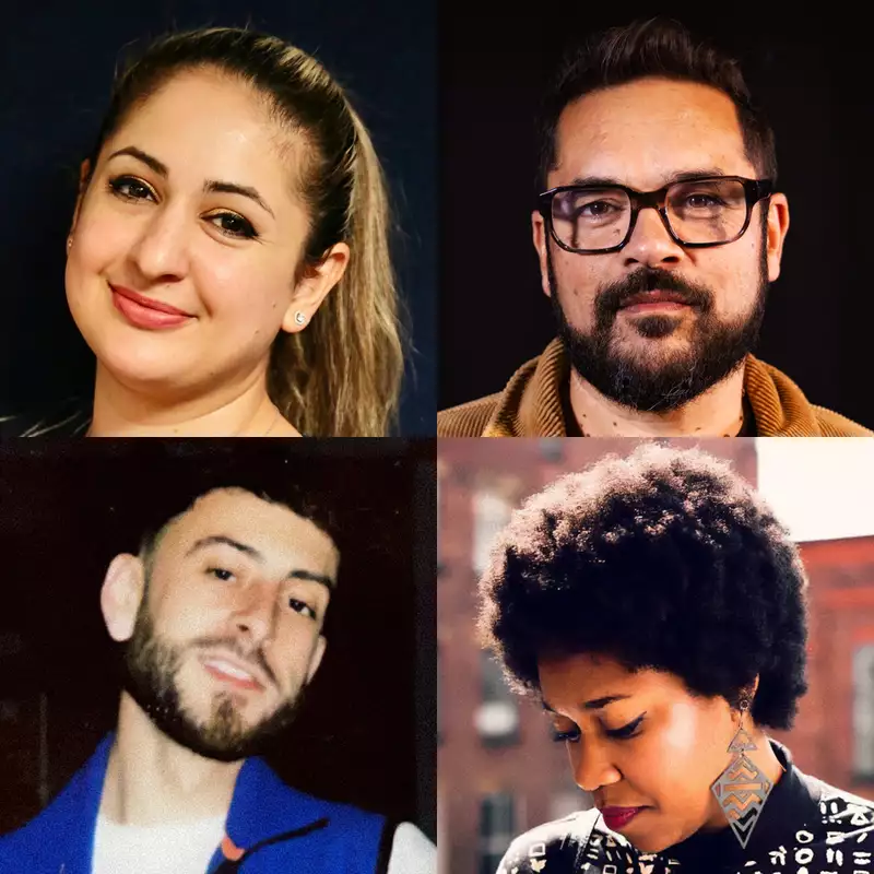 Composite image of headshots of speakers on two rows. The top row shows (from left to right): Mahboobeh Rajabi and Keith Saha. The bottom row shows: Jardel Rodriques and Keisha Thompson.