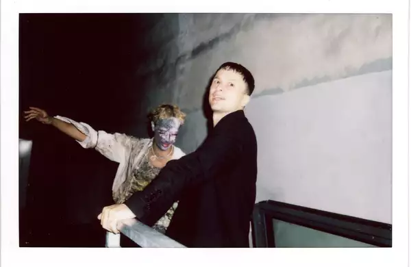 A polaroid of artist duo Bullyache