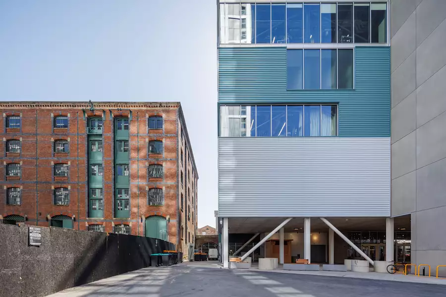 View of the tower at Aviva Studios