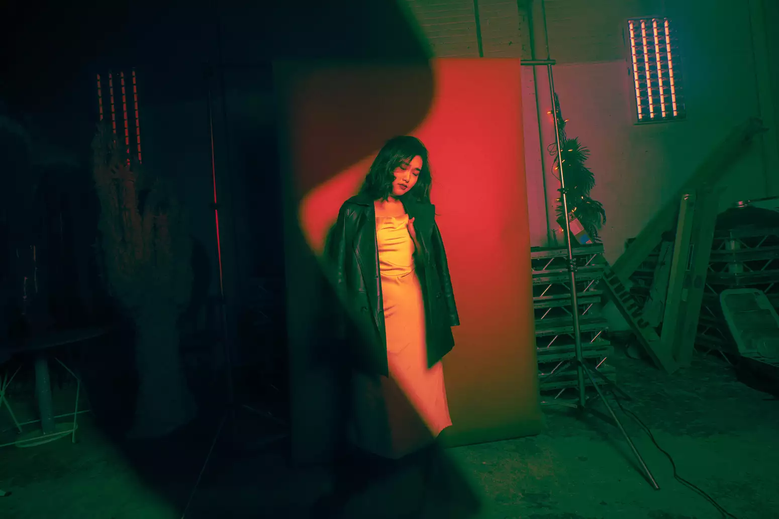 Shot of Edane NG against a red backdrop