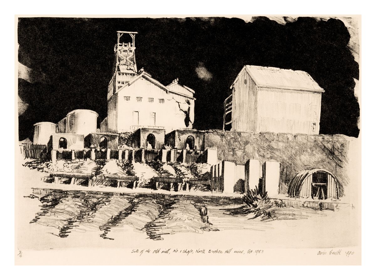 Image of Site of the old mill, No.1 Shaft, North Broken Hill Mine, October 1983