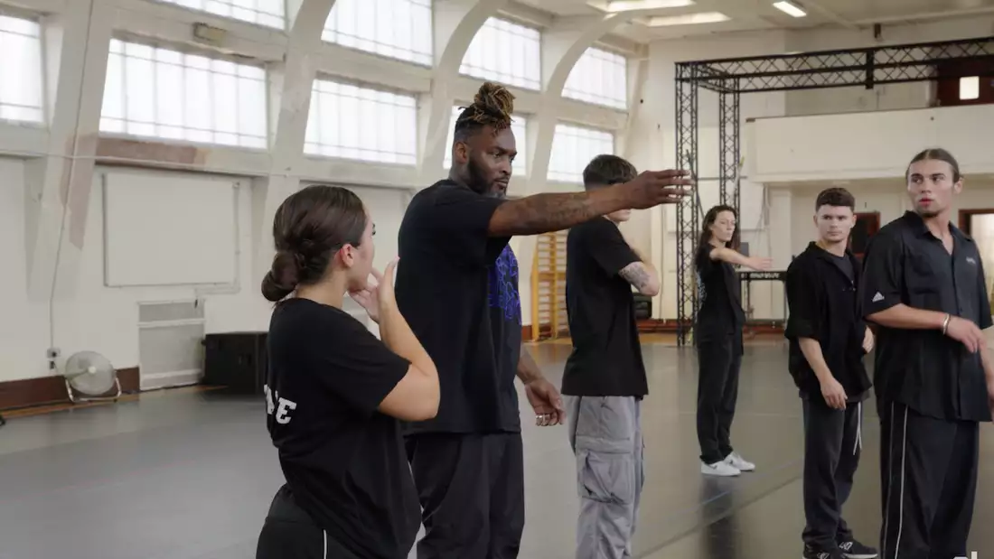 Still from a rehearsal video