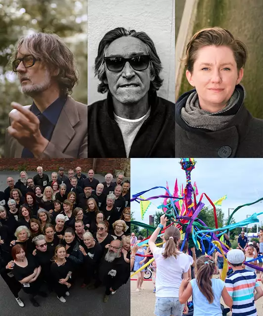 Headshots of the performers in the Sunday service