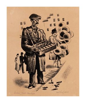 Image of London street hawker